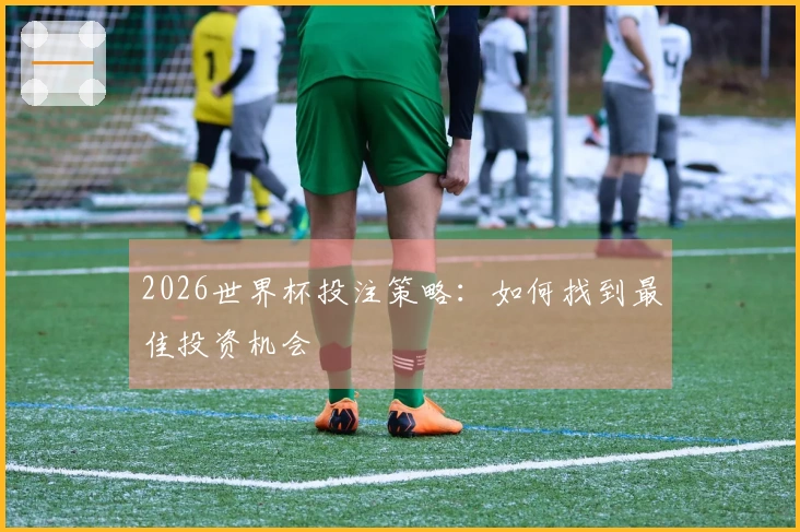 2026世界杯投注策略：如何找到最佳投资机会
