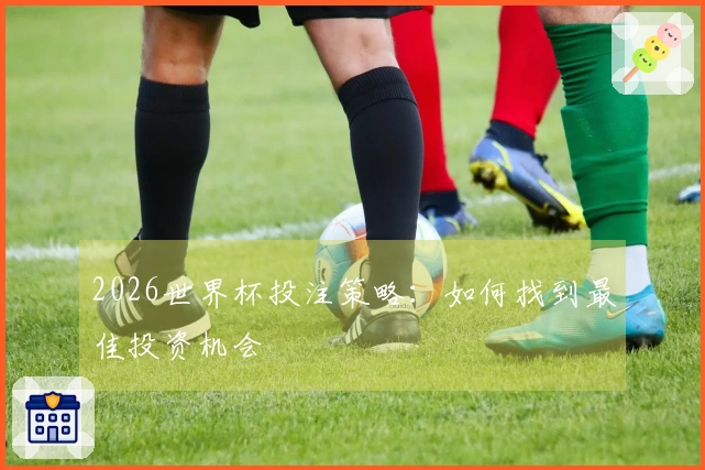 2026世界杯投注策略：如何找到最佳投资机会